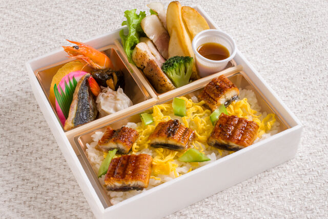 HARUの仕出し屋さん-うなぎちらしとトンテキ弁当