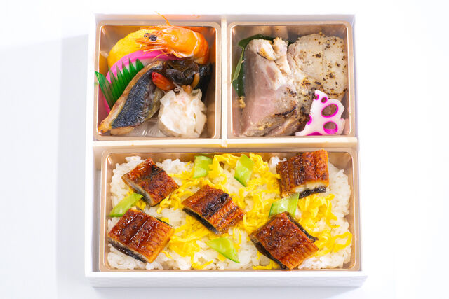 HARUの仕出し屋さん-うなぎちらしと豚の西京焼き弁当