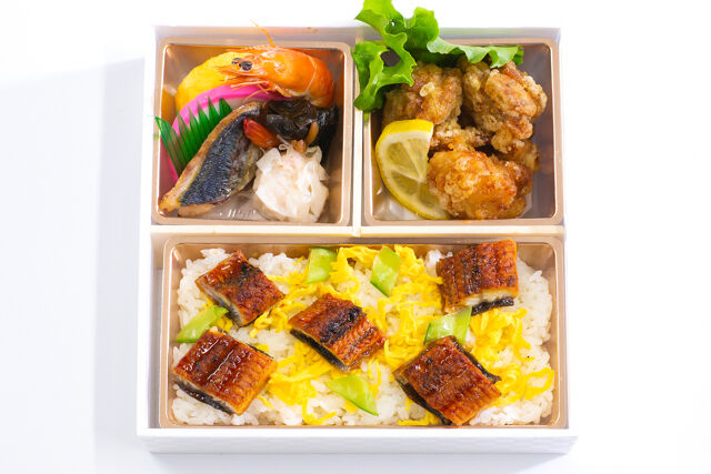 HARUの仕出し屋さん-うなぎちらしと鶏の唐揚弁当