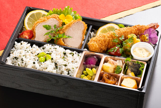 恵比寿膳（静岡店）-凜～手仕込みヒレカツと手仕込みエビフライ～（わかめご飯）