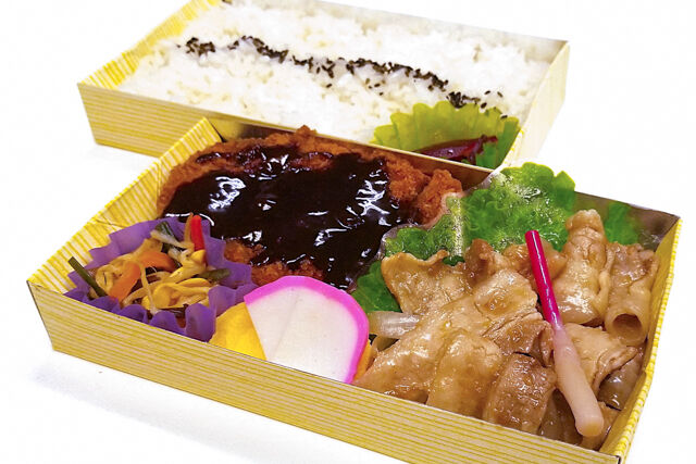 だぶるめいん-とんかつ名古屋みそソース×豚の生姜焼き弁当