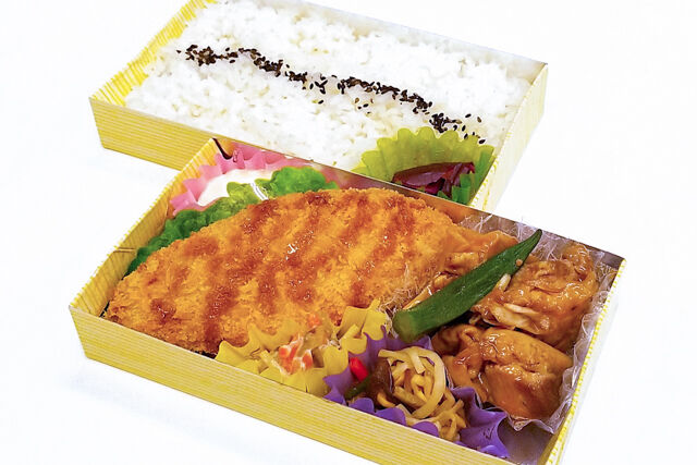 だぶるめいん-鶏モモ照り焼き×白身魚フライ弁当