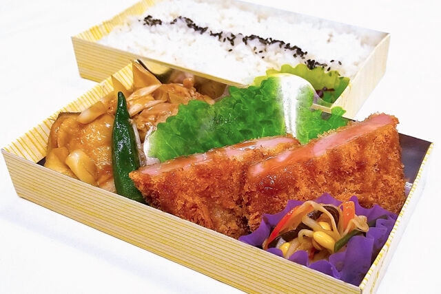 だぶるめいん-厚切りハムカツ×鶏モモ照り焼き弁当