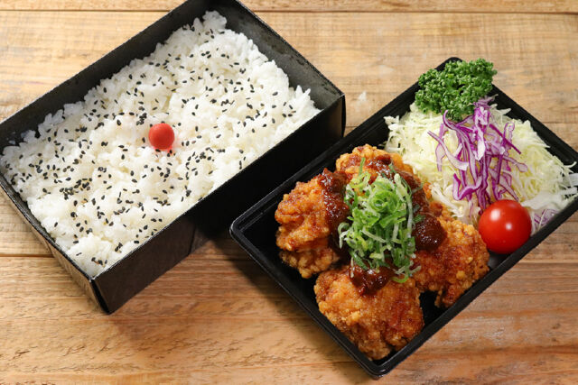中津唐揚げ おお丘-中津ねぎ味噌唐揚げ弁当