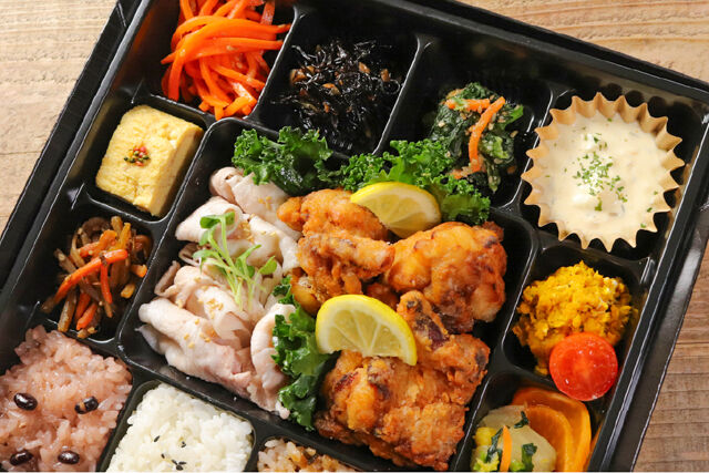 中津唐揚げ おお丘-おお丘豚しゃぶ幕の内弁当