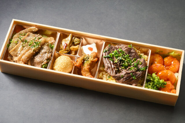 わやだ飯店-牛サガリ炒飯と牛カルビのオイスターソース炒め弁当