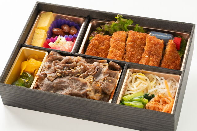 黒毛和牛焼肉重×チキンカツ御膳