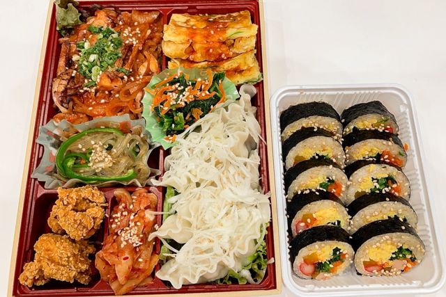 韓膳宅配-【冬限定】水マンドゥ＆チュクミサムギョプサルキンパ弁当