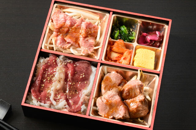 焼肉真田-白老牛とサーロイン含む3種の肉御膳