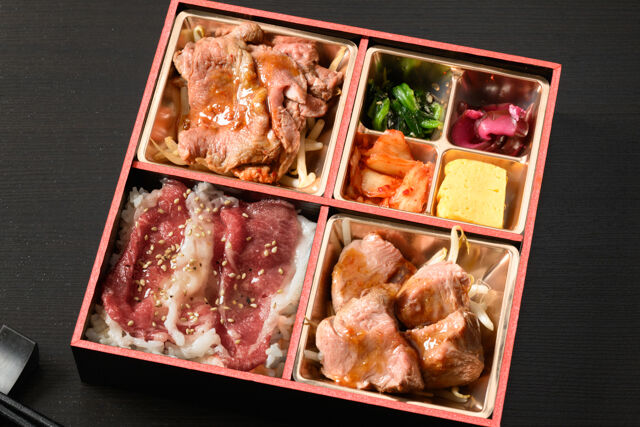 焼肉真田-白老牛と牛ヒレ肉含む3種の肉御膳