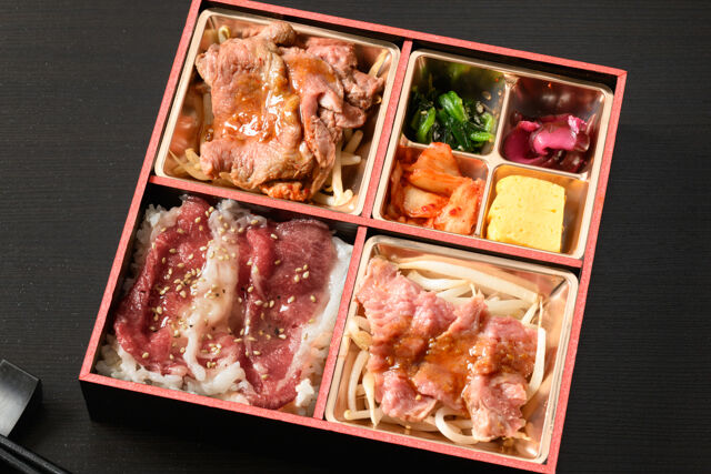 焼肉真田-白老牛の豪華3種肉御膳