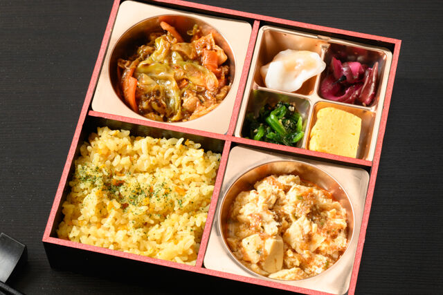 中華劉邦-麻婆豆腐と回鍋肉の炒飯弁当