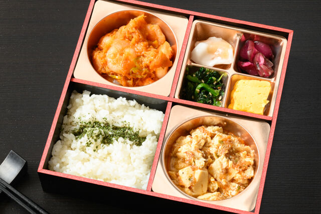 中華劉邦-麻婆豆腐とエビチリ弁当