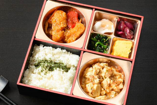 中華劉邦-麻婆豆腐と酢豚弁当