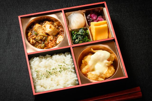 中華劉邦-エビマヨと麻婆豆腐弁当