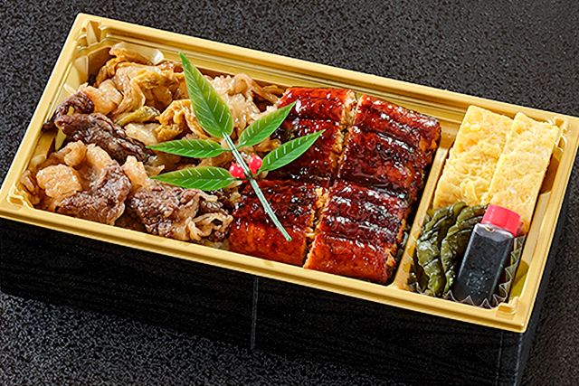季節の魚と釜飯 魚信-うなぎと知多牛すき焼き弁当