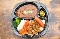 キーマの王様～食べるキーマと飲むハヤシ～-【飲む牛スジ煮込みハヤシ】三元豚の甘辛生姜焼き