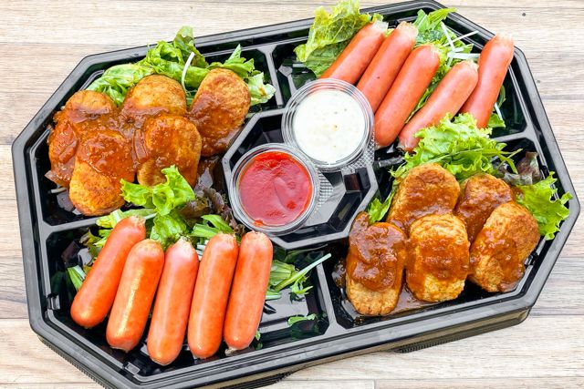 一口ハンバーグ＆一口マイルドチョリソー