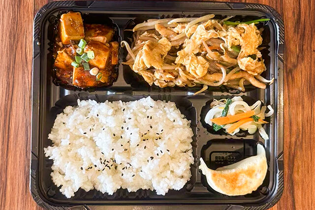 豆の家-豚肉玉子炒めと麻婆豆腐弁当