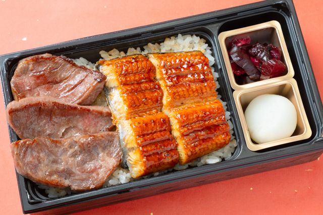 竈炊き 鰻治郎（埼玉店）-うなぎと厚切り牛タン重【吟】