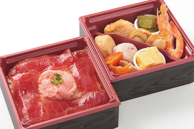 美味旬彩 清翠楼（千葉店）-鮪の漬けとネギトロの二段重