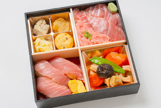 伝統江戸前赤酢寿司 築地魚蔵（千葉店）-【熨斗対応可】まぐろづくし