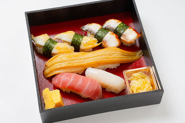 伝統江戸前赤酢寿司 築地魚蔵（千葉店）-【熨斗対応可】鰻と穴子たっぷり握り