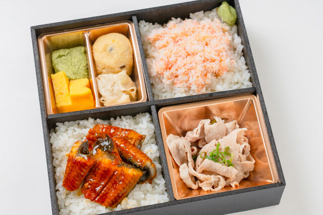 スタミナ満点問屋 うな蔵（千葉店）-鰻とズワイ蟹重豚しゃぶ弁当