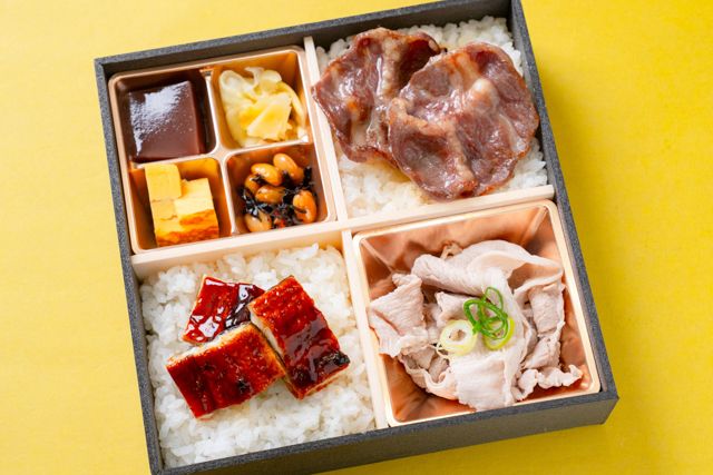 スタミナ満点問屋 うな蔵（埼玉店）-鰻・牛たん・豚しゃぶのトリプルメイン弁当