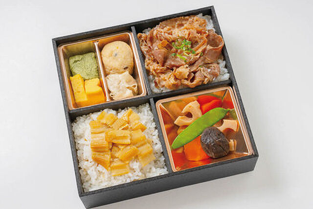 穴子と和牛すき重と豚しゃぶ弁当