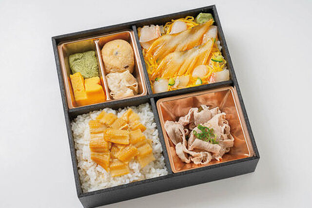 穴子重と穴子ちらしと豚しゃぶ弁当