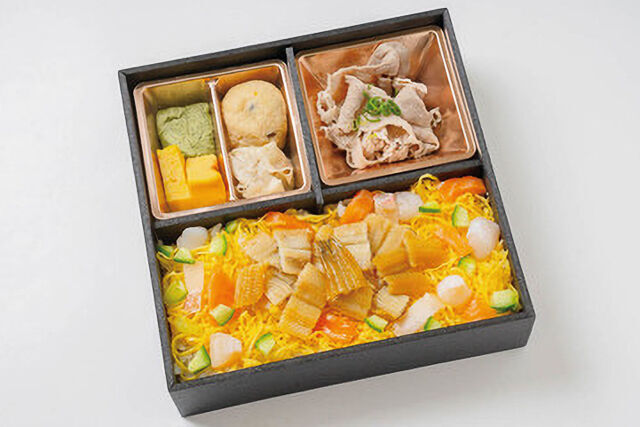 彩り穴子重と豚しゃぶ弁当