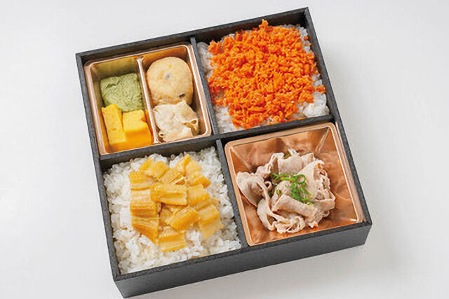 穴子と鮭ほぐし弁当