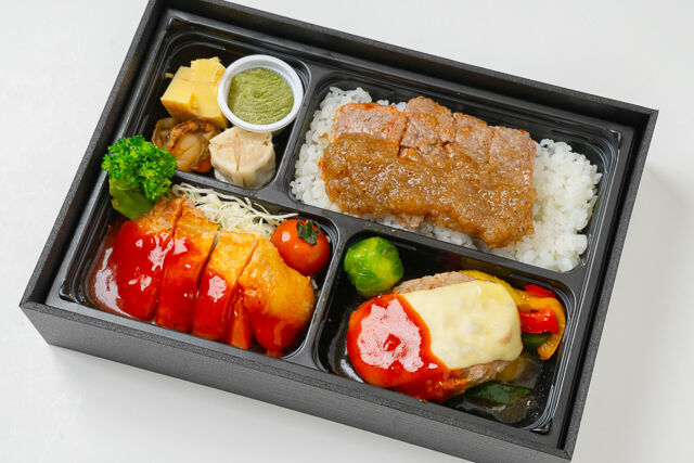 Chart Grill【チャートグリル】（千葉店）-MIXグリル弁当【ステーキ＆チーズハンバーグ＆チキン】