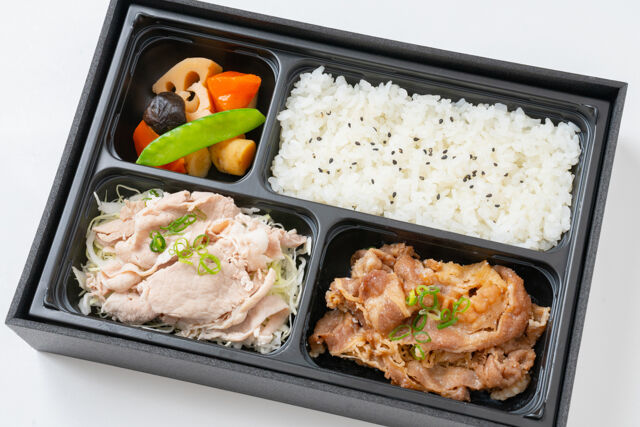 匠の房 肉嶺（埼玉店）-豚すき焼きと豚しゃぶ弁当【上】