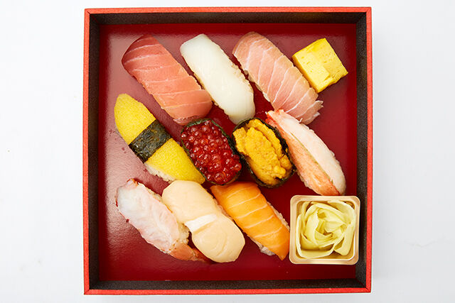 初代伝承 赤酢のシャリ 鮨むらさき（埼玉店）-【熨斗対応可】北海七福にぎり