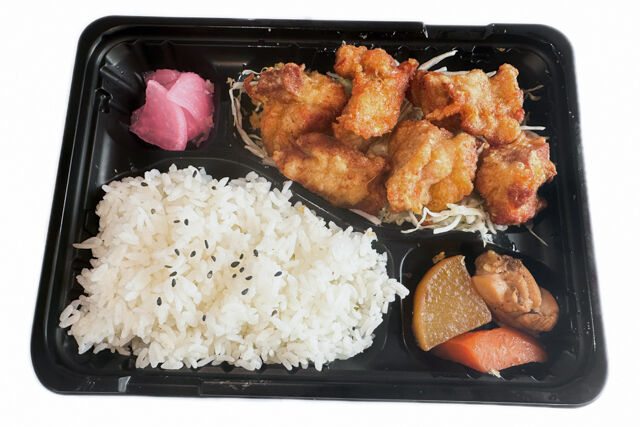 手作り弁当のきのこ-唐揚げ＆とり大根弁当