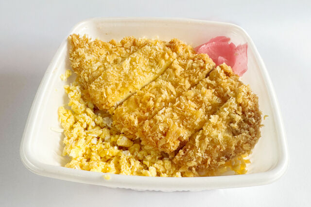 手作り弁当のきのこ-ロースカツ丼