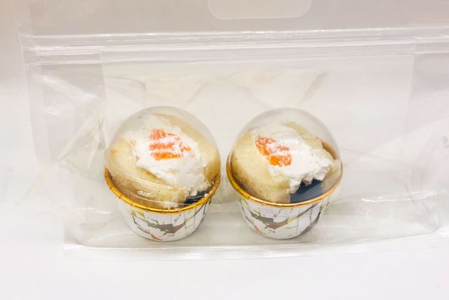 個包装フルーツサンド2個盛り