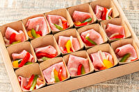 フィンガーフード6品＋極上握り寿司45貫 握り寿司付き彩紙箱 SUSHITANPOPO