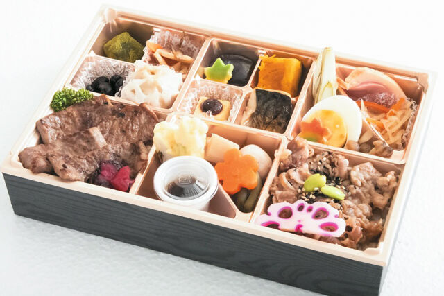 肉懐石 大かわ-牛ロースと牛すき焼き弁当