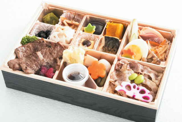 肉懐石 大かわ-牛ロースと牛焼きしゃぶ弁当