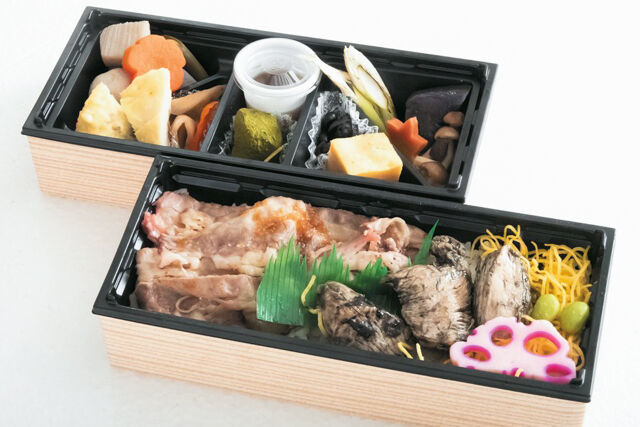 肉懐石 大かわ-牛焼きしゃぶと鶏の炭火焼き弁当