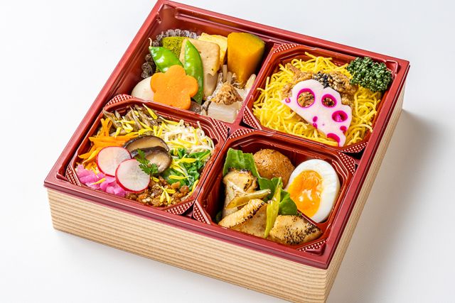 肉懐石 大かわ-特製豚みそごはんと二色そぼろ五菜升めし〜鶏の幽庵焼き〜