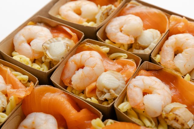 魚介のジェノベーゼパスタ