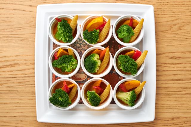 インドカレー屋さんの温野菜