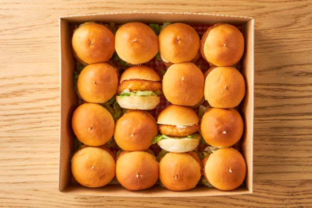 ミニ海老カツバーガー