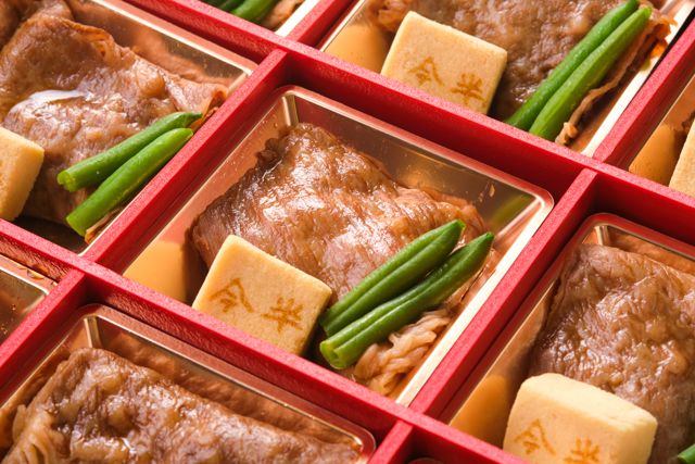 国産黒毛和牛の特選すき焼