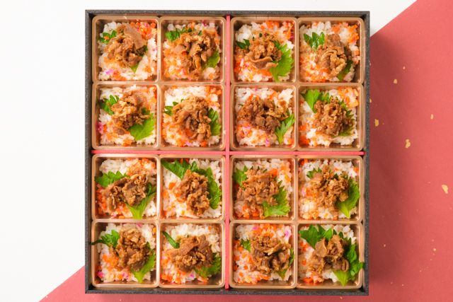 国産牛しぐれ煮の彩りちらし