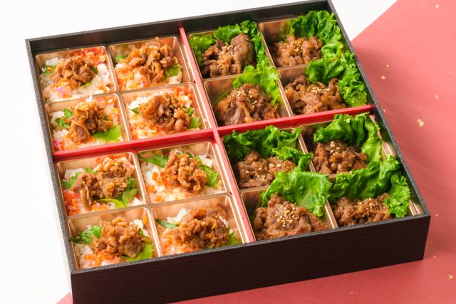 国産黒毛和牛の絶品焼肉＆国産牛しぐれ煮の彩りちらし